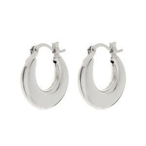 LUV AJ Rose Gold Plated Hoop Earrings